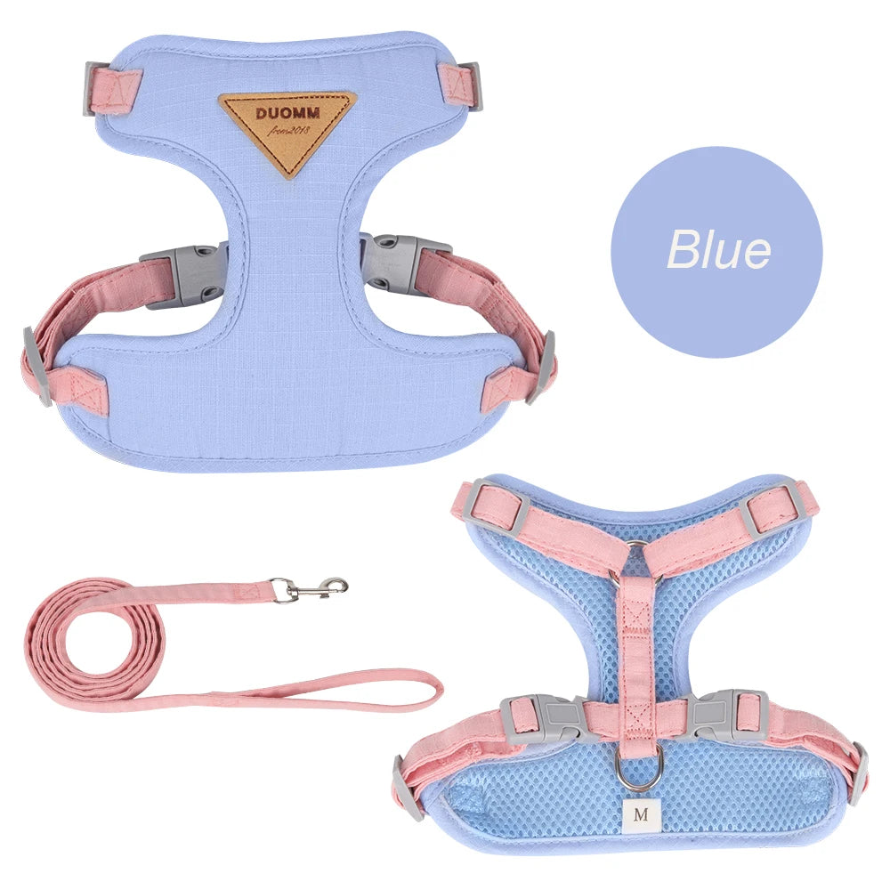 Cat Puppy Outdoor Walking Supplies Fashion Pet Harness and Leash Set for Small Dogs Cats Breathable Durable Kitten Harnesses